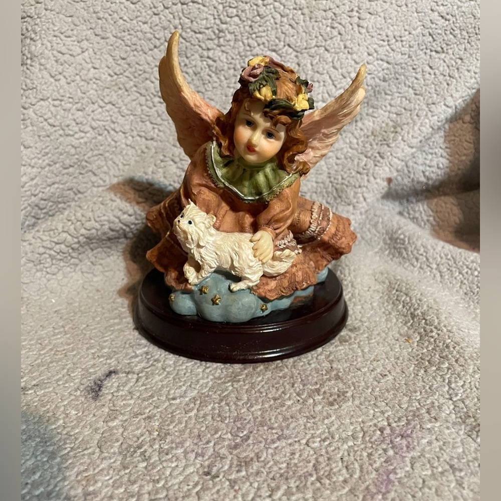 Angel Figurine with Dog